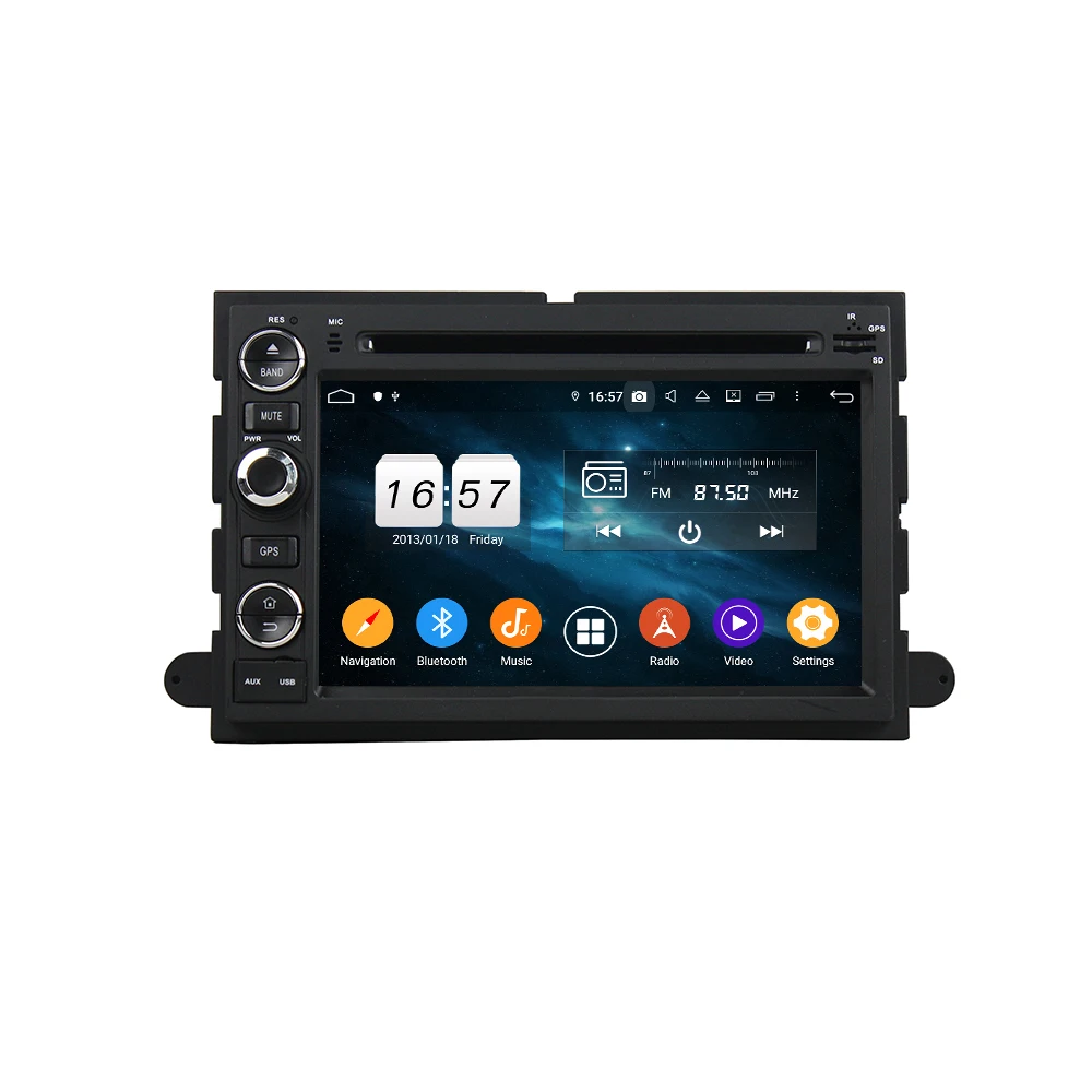 Klyde 7 &quotips 4G Android 9 Восьмиядерный 4 Гб RAM 64 rom DSP CarDVD мультимедийный плеер радио для