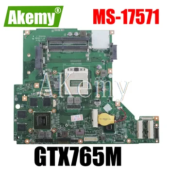 

High quality For MSI GE70 Laptop Motherboard MS-17571 VER:1.1 SR17E HM86 PGA947 N14E-GT-A2 100% Fully Tested Free Shipping