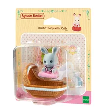 Sylvanian Families игрушка Sylvanian Families Кролик Младенец и Колыбель девичий игровой домик кукла 4558