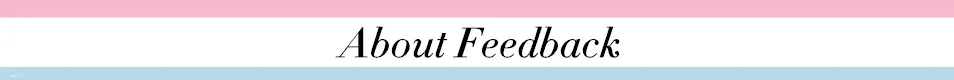 About Feedback