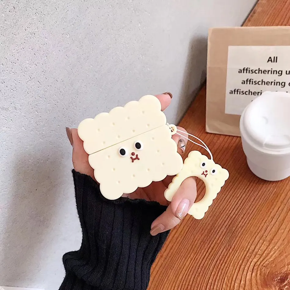 514B 3D чехол для наушников для Airpods Pro Чехол силиконовые печенья Мультяшные наушники/Earpods чехол для Apple Air pods Pro 3 чехол Брелок - Цвет: 514B