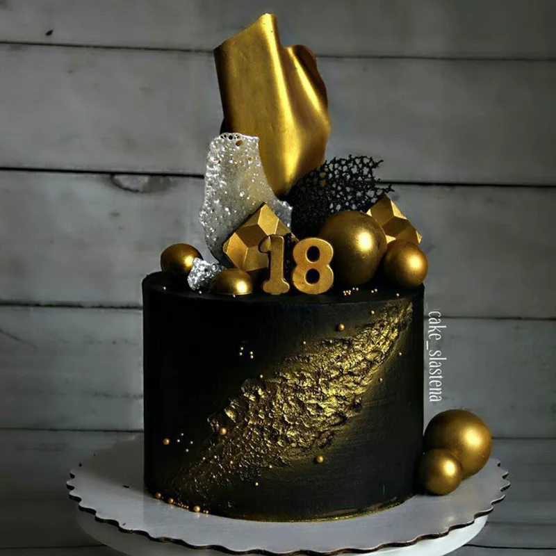 Cakelove 5 шт./лот Прекрасный Золотой шар торт Топпер кекс ко дню рождения для украшения детского душа детский день рождения праздничный свадебный сувенир поставки