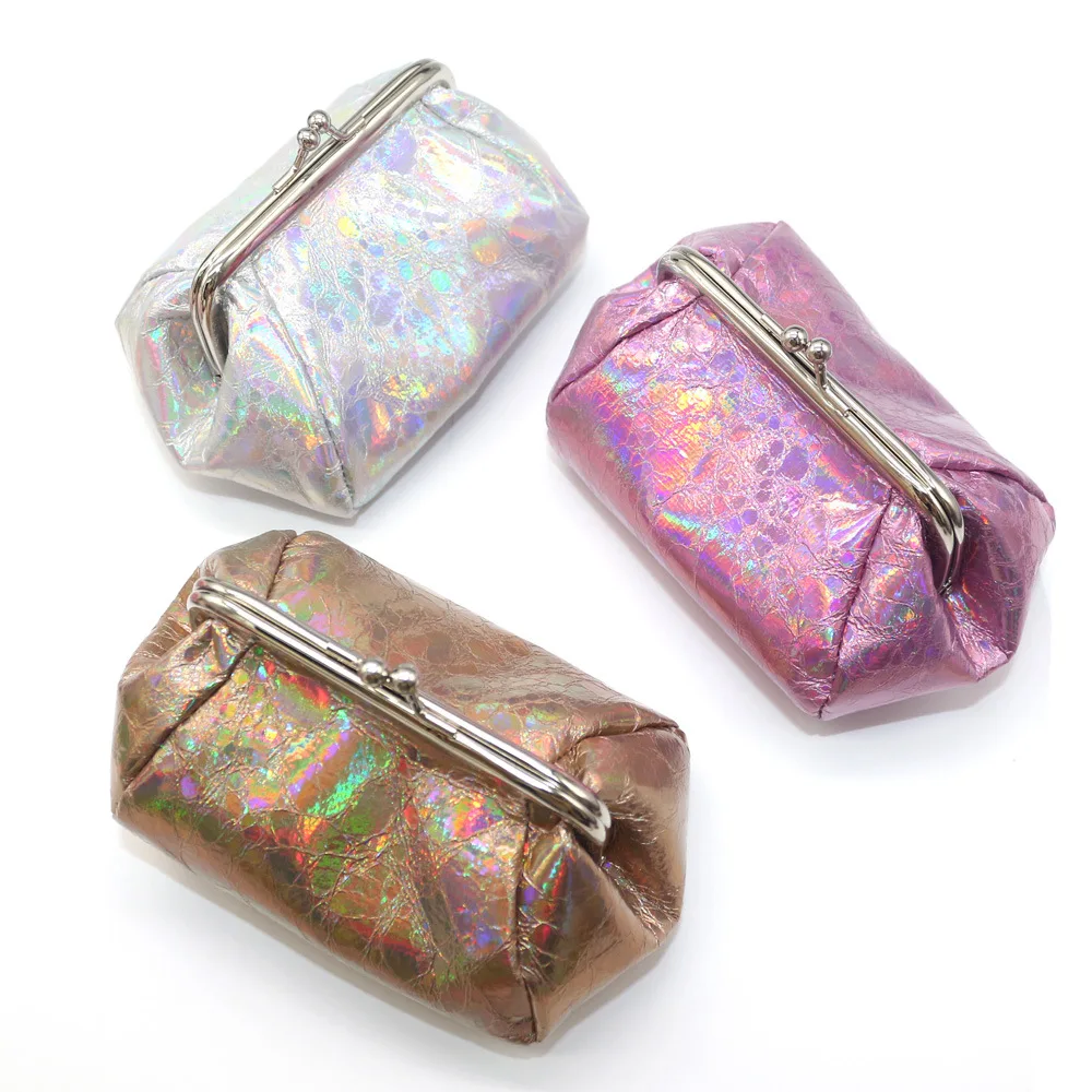 Wallets Coin-Purse Women Clutch-Bag Card-Holder Small-Card New Credit Hasp Laser-Fabric