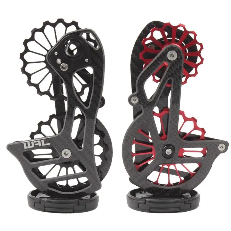 

Bicycle carbon fiber ceramic rear derailleur 17T pulley guide wheel for Shimano 6800 R7000 R8000 R9100 R9000 bicycle accessories