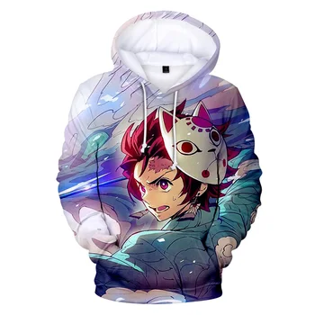 

Men's Hooded Japanese Style Devil's Blade 3D printing harajuku Long Sleeve Men woman streetwear anime Hoodies sweatshirt Tops