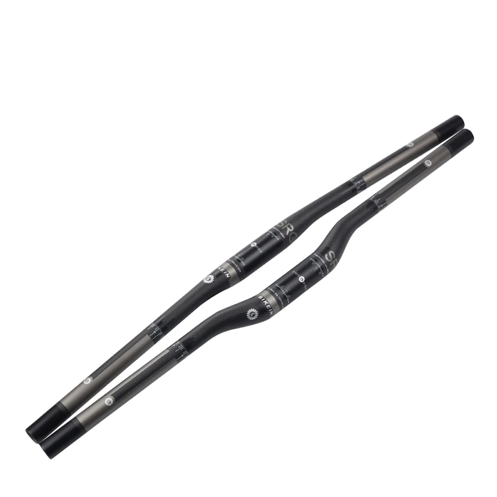 

BIKEIN Pro Flat handlebar Carbon Fiber Mountain Bike Flat / Rise Handlebar Cycling MTB Matte Black Bicycle Parts