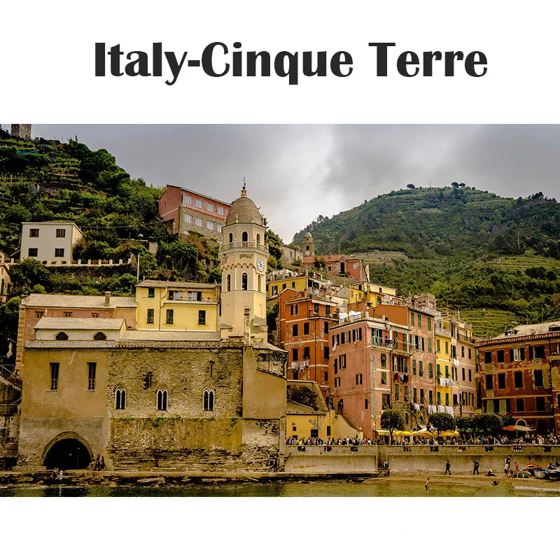 1000 шт Сделай Сам Италия Cinque Terre town дорожный пейзаж бумага 3D архитектурное здание