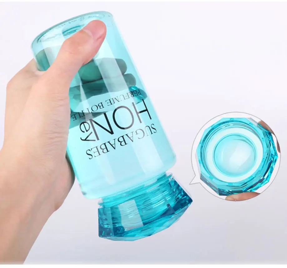 OBR дорожная бутылка для воды мини пластиковый шейкер для белков прозрачная бутылка для напитков портативная герметичная Алмазная форма милая бутылка для воды