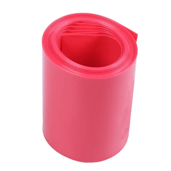 

BEST2M 50mm Width PVC Heat Shrink Wrap Tube Red for 2 x 18650 Battery