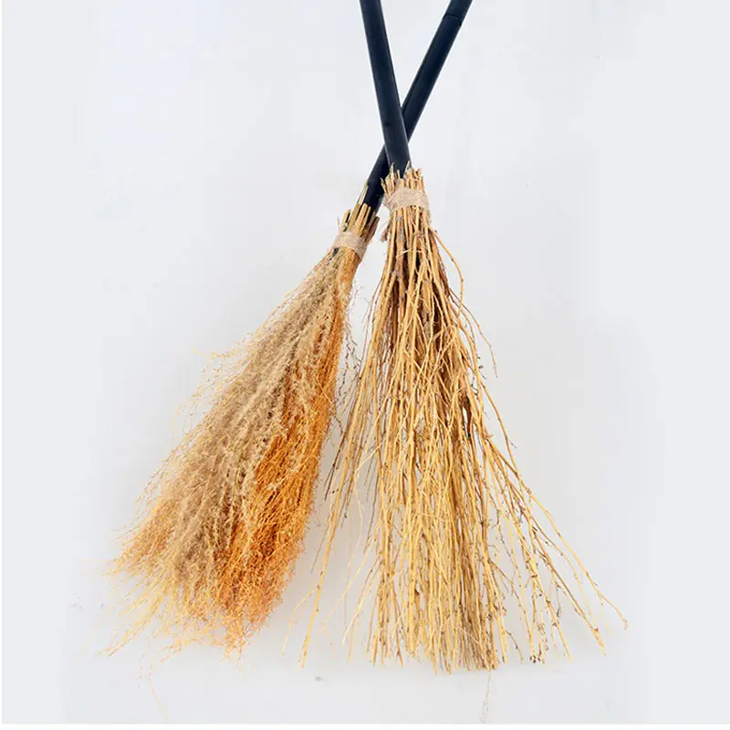 Funny Witch Broom Fantasy Witch Broom Witch Accessory Creeping Weed Broom For Home Children Adults Halloween Costume Party