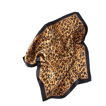 

Women Scarf Leopard Brand 2020 New 100% Real Silk Scarves For Ladies Foulard Pashmina Shawls And Wraps Soft Bandana Hijab Poncho