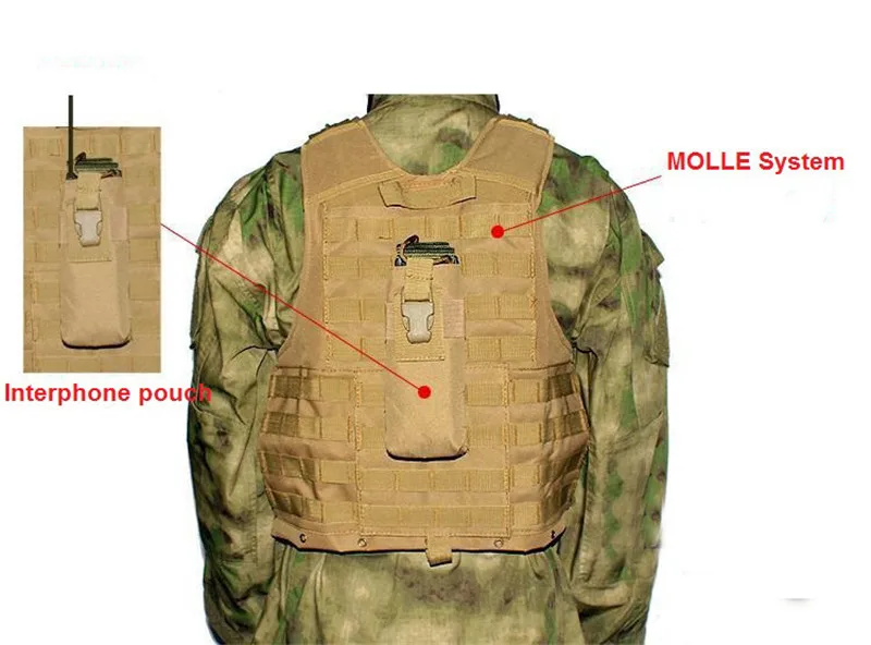 Тактический Жилет Molle Airsoft Combat Vest W/чехол для журналов, Разъемный бронежилет для переноски, жилеты для стрельбы, охотничье снаряжение для одежды