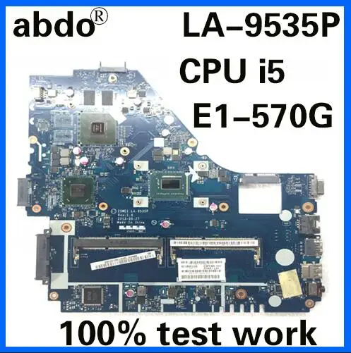 Z5WE1 LA-9535P для ACER E1-570G E1-570 Тетрадь материнская плата Процессор i5 3337U GT740M DDR3 Тесты работы