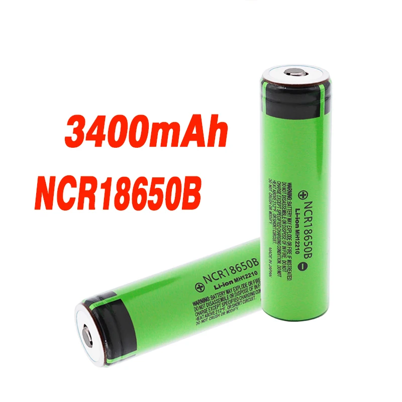 Новинка 18650 батарея 3400 мАч 3,7 в литиевая батарея для NCR18650B 3400 мАч подходит для фонарика для Panasonic с заостренным аккумулятором