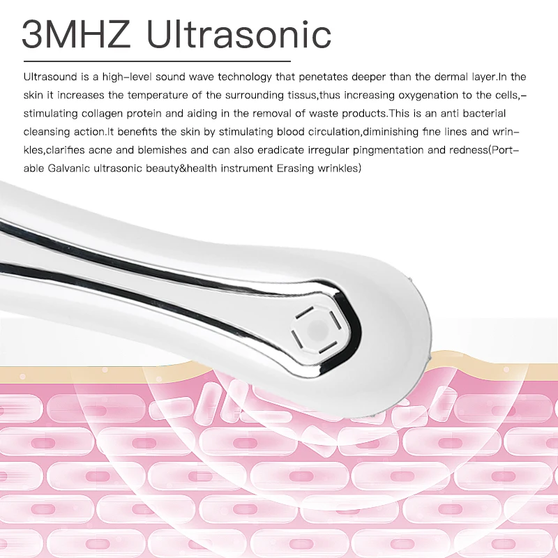 5 в 1 светодиодный фотонный ультразвуковой ионный микро ток Электропорация