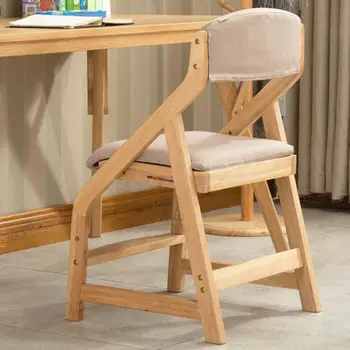 

Student Chair Children's Learning Chair Solid Wood Lifting And Posture Correcting Chair Household Desk Chair