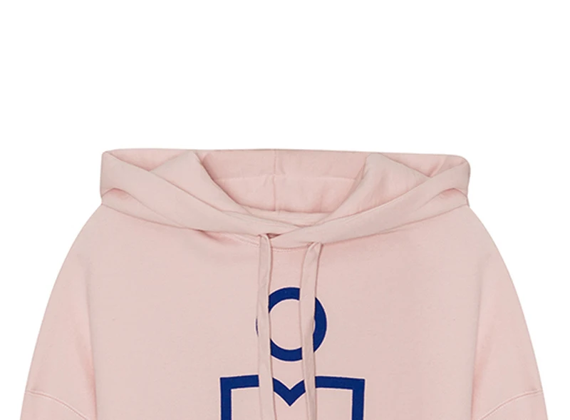 Pink-Hollow logo Женские толстовки осень зима новые буквы печати хлопок с капюшоном плюс бархат толстый теплый Повседневный свитер пуловер Топы - Цвет: Pink-Hollow logo
