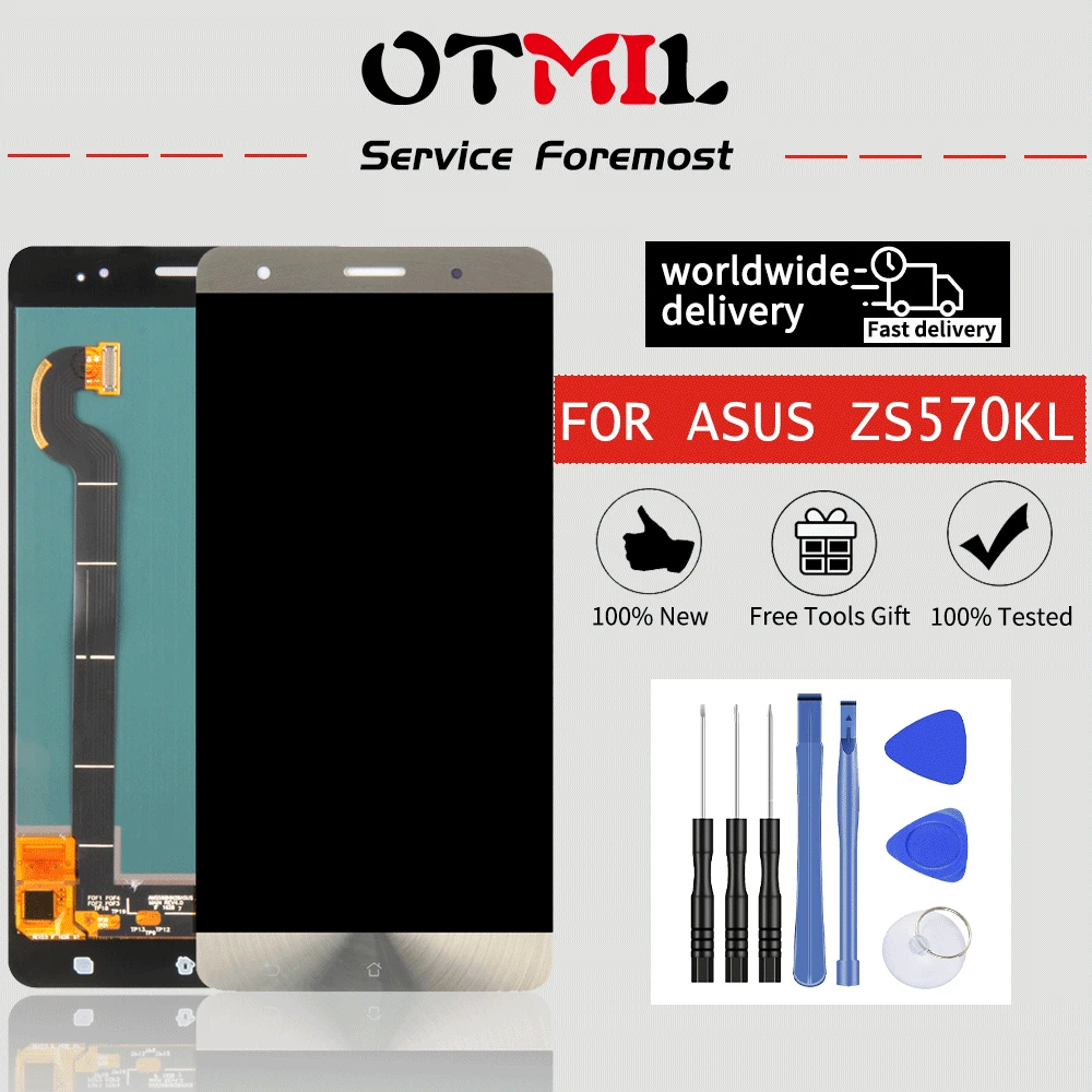 OTMIL Оригинал 5 7 "для ASUS Zenfone 3 Deluxe Z016S Z016D ZS570KL полный сенсорный ЖК-экран дигитайзер