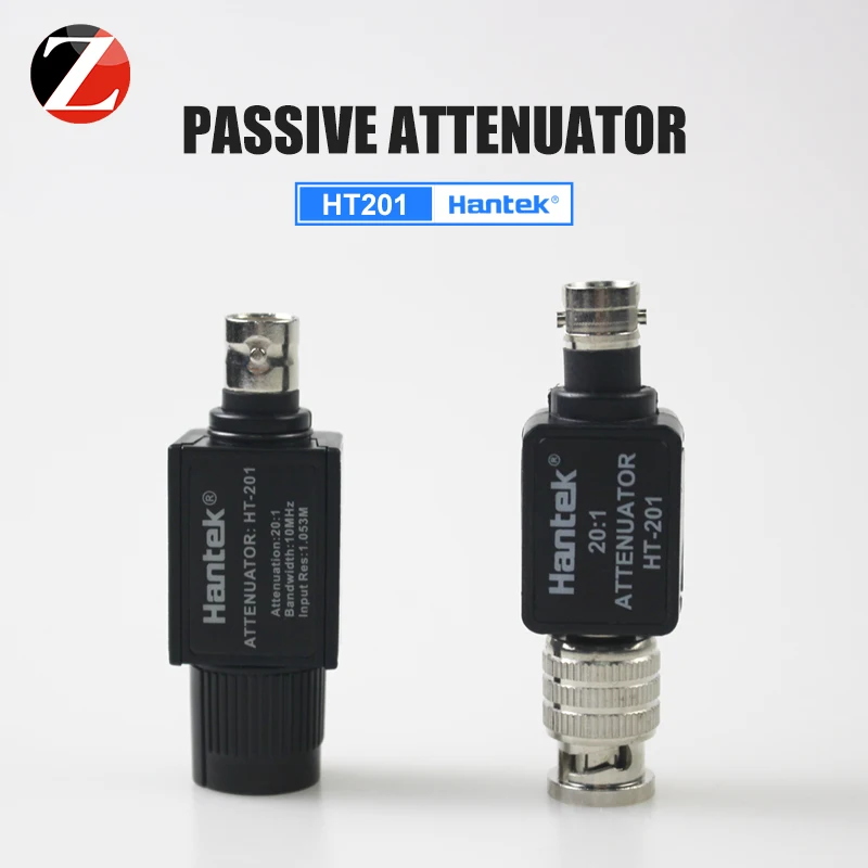 Atenuador passivo para hantek 1008c, atenuador passivo ht201 20:1, 300v max para sinal pico, atenuador passivo