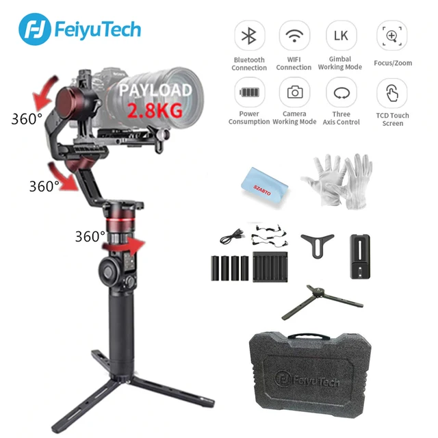 US $279.00 FeiyuTech AK2000 3-Axis Gimbal Stabilizer for Mirrorless & DSLR Digital Camera Sony Canon Panasonic