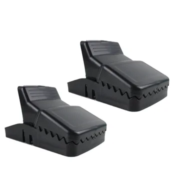 

2pcs Portable Mouse Trap Automatic Plastic Mousetrap Household Mouse Killer Catcher for Mouse Control Home Use (Black)