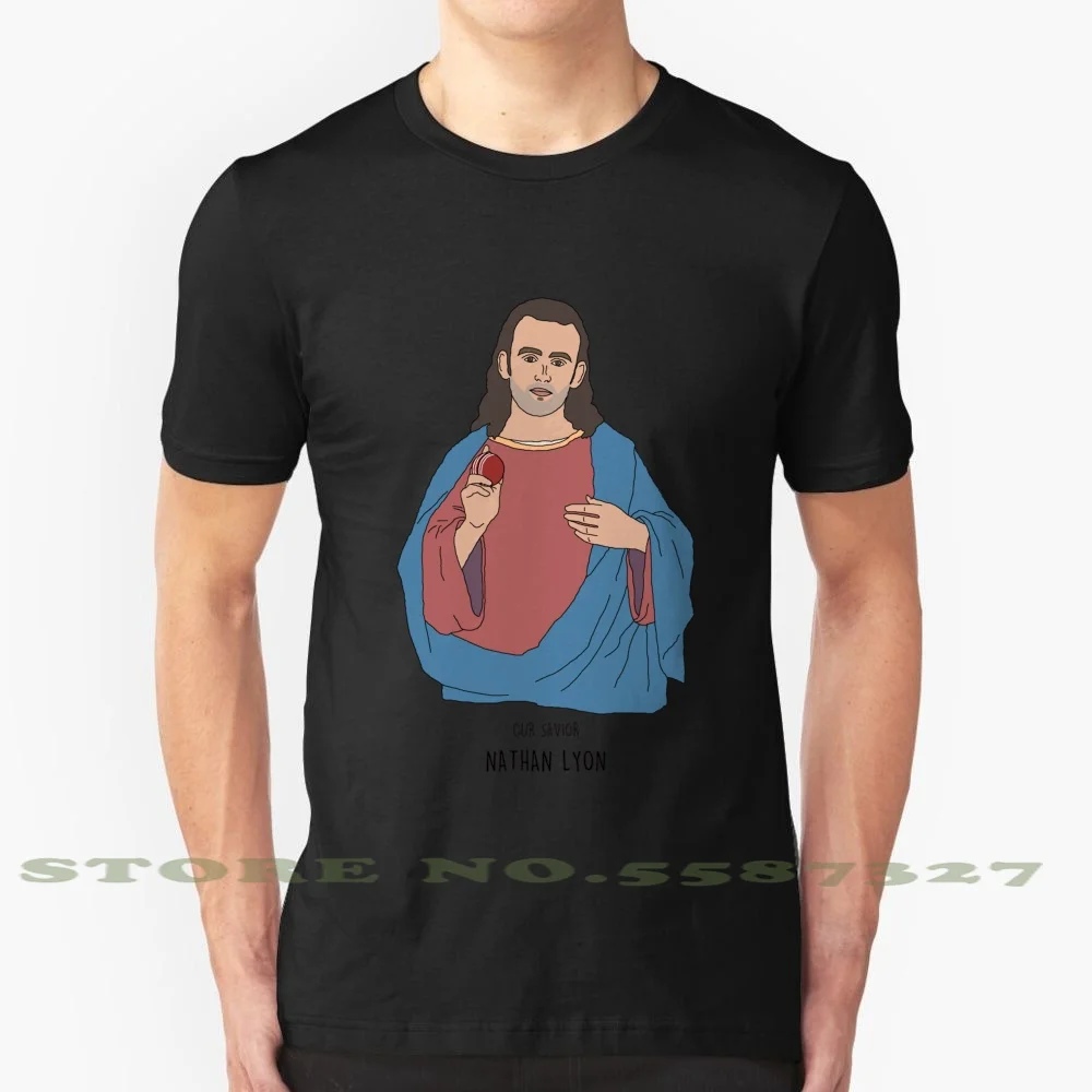 Our Savior Nathan Lyon Graphic Custom Funny Hot Sale Tshirt Nice Gary Cricket Jesus Matthew Wade | Мужская одежда