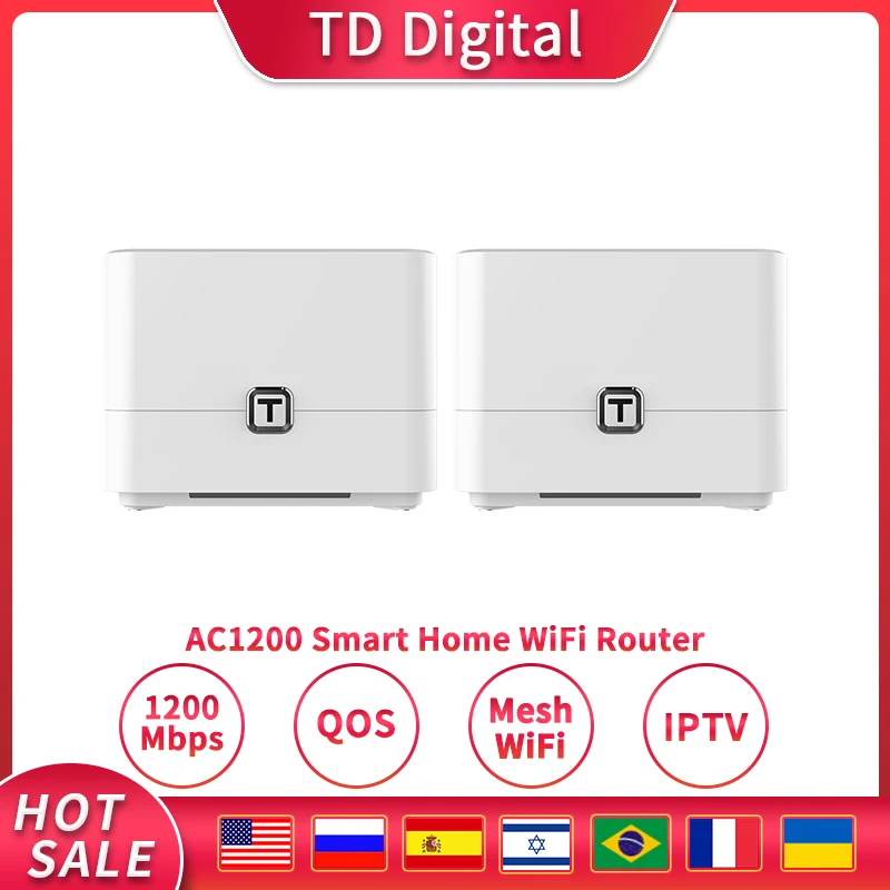 TOTOLINK T6 сетки Wi-Fi маршрутизатор AC1200 Dual Band Smart Home ретранслятор Поддержка IPTV