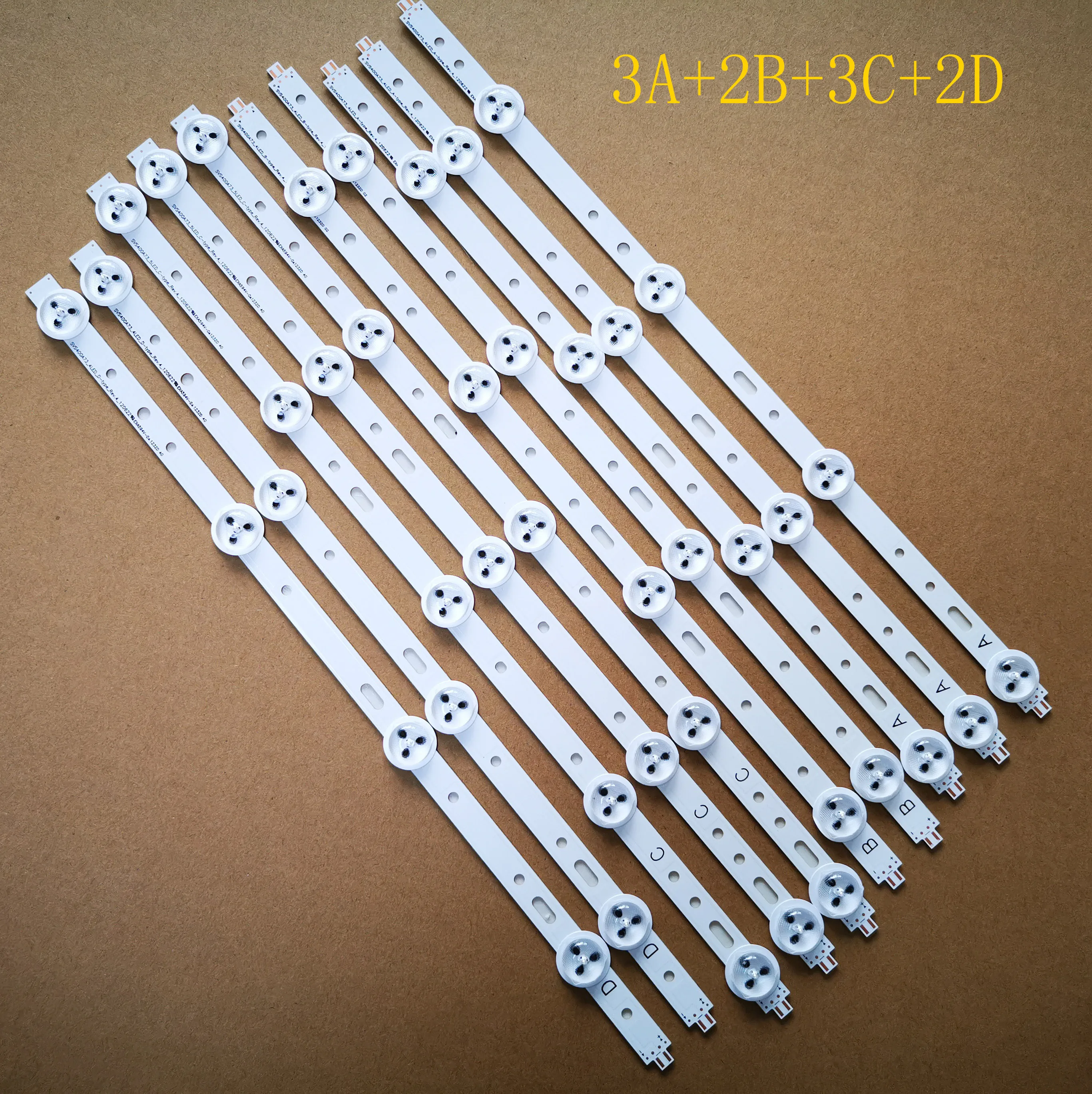Новая светодиодная лента 10 шт./компл. для TOSHIBA 40L1333B 40D1333B 40L1354B LTA400HM23 SVS400A79 4LED A B D 5LED C