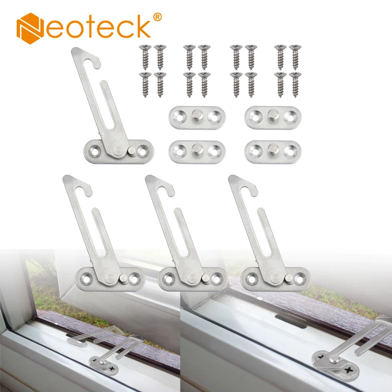 4 шт. ограничитель для блокировки окон из нержавеющей стали|security lock|window restrictorslock