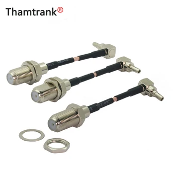 

10pcs/lot F Female Jack to CRC9 Male Right Angle Connector RG316 Cable 5CM Pigtail for Huawei 3G/4G USB Modem 5CM Length