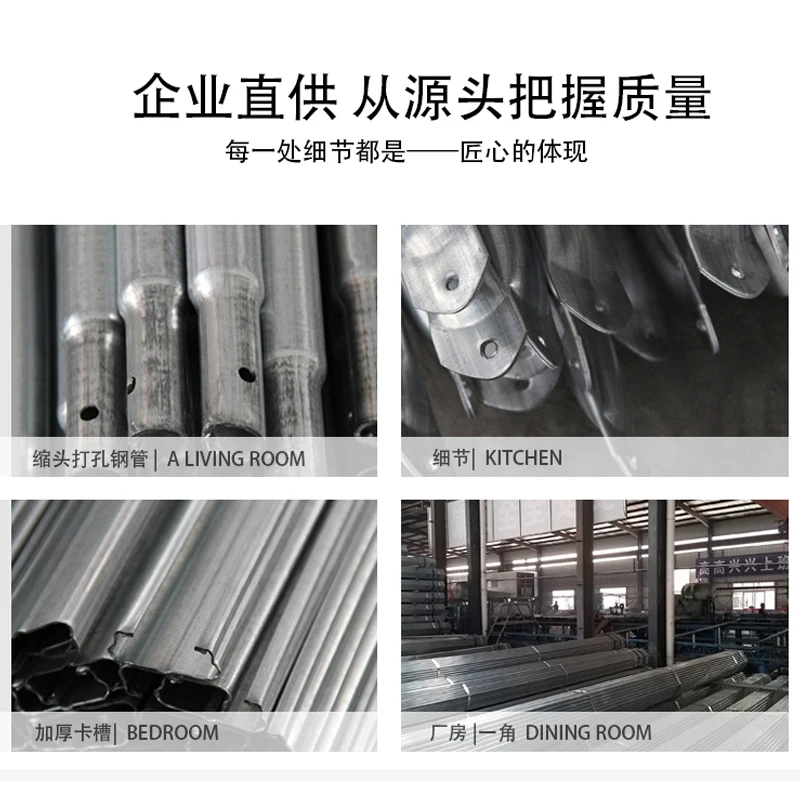 6m Wide and 10m Long Steel Frame Plastic Film Vegetable Greenhouse
