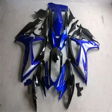 Мотоцикл обтекатель для SUZUKI GSXR600 750 K6 06 07 Черный/синий GSXR 600 GSX-R750 2006 2007 ABS черно-голубые обтекатели