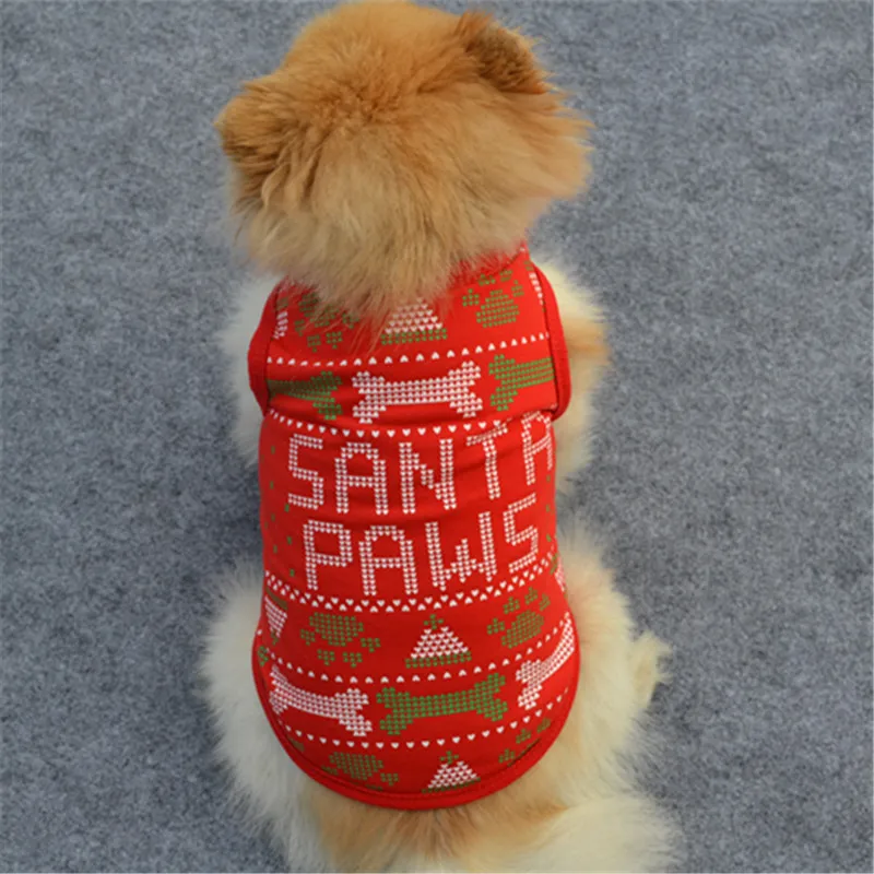 XS/S/M/L Одежда для собак, Рождественский костюм, милая мультяшная одежда для маленьких собак, тканевый костюм, платье, Рождественская Одежда для собак Kitty