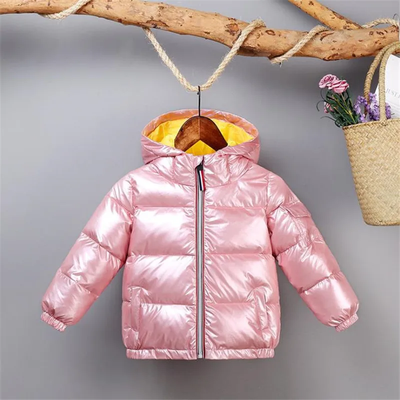 Пуховое пальто для новорожденных; зимнее пальто с капюшоном; хлопковая теплая зимняя одежда; 3 цвета; детский зимний комбинезон; зимние комбинезоны