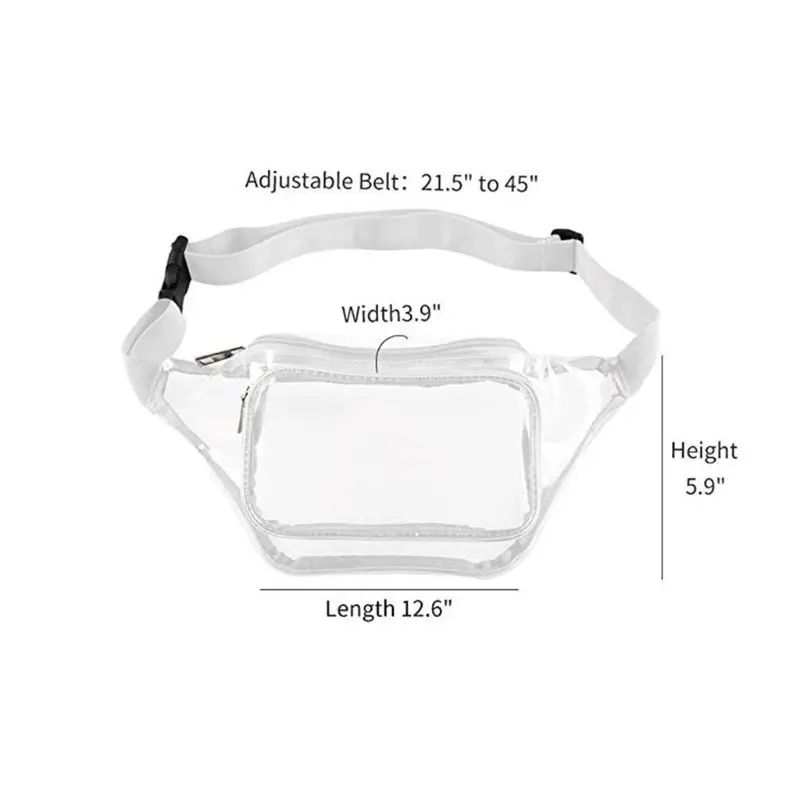 Женская прозрачная поясная сумка, сумка для путешествий, маленькая сумка-кошелек F42A