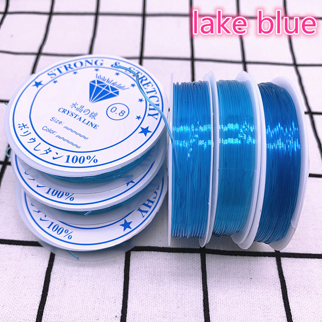 0.8 1.0mm Colourful Flexible Elastic Crystal Line Rope Cord for Jewelry Making Beading Bracelet Wire Fishing Thread Rope