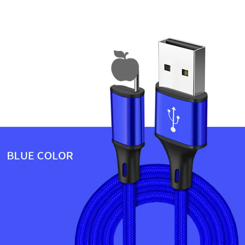 USB кабель для передачи данных для iPhone XS X 8 7 6 быстрая зарядка Зарядное устройство Micro USB кабель для Android USB Type C мобильные телефонные кабели для Samsung S8 S9 - Цвет: For iphone usb cable