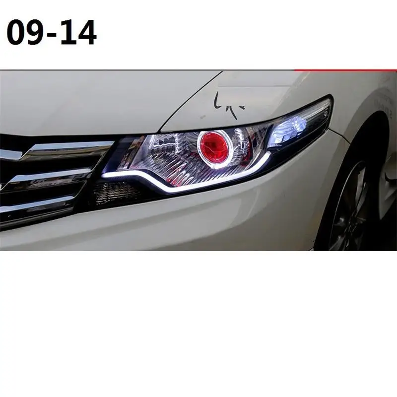 Дневные ходовые огни Luces Para Автозапчасти Светодиодные автолампы аксессуары для автомобиля освещение фары передние противотуманные фары 17 18 для Honda City