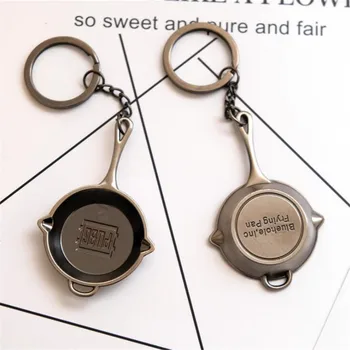 

Game PUBG Pan KeyChain Playerunknown's Battlegrounds Cosplay Props Frying Pan Alloy Key Chain