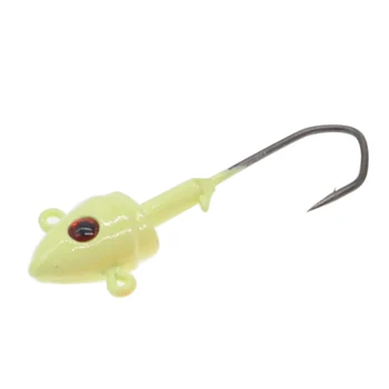 

Catfish Fishing Hooks Minnow 5pcs Salmon 21g Tools supplies Luminous Jig Head