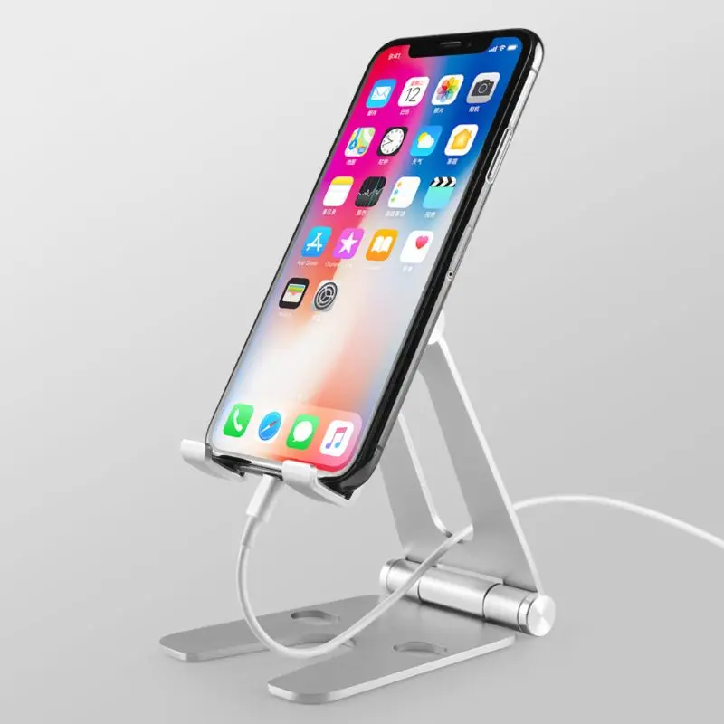  Aluminum Adjustable Foldable Stand Holder Cradle Mount for Smartphone Tablet PC