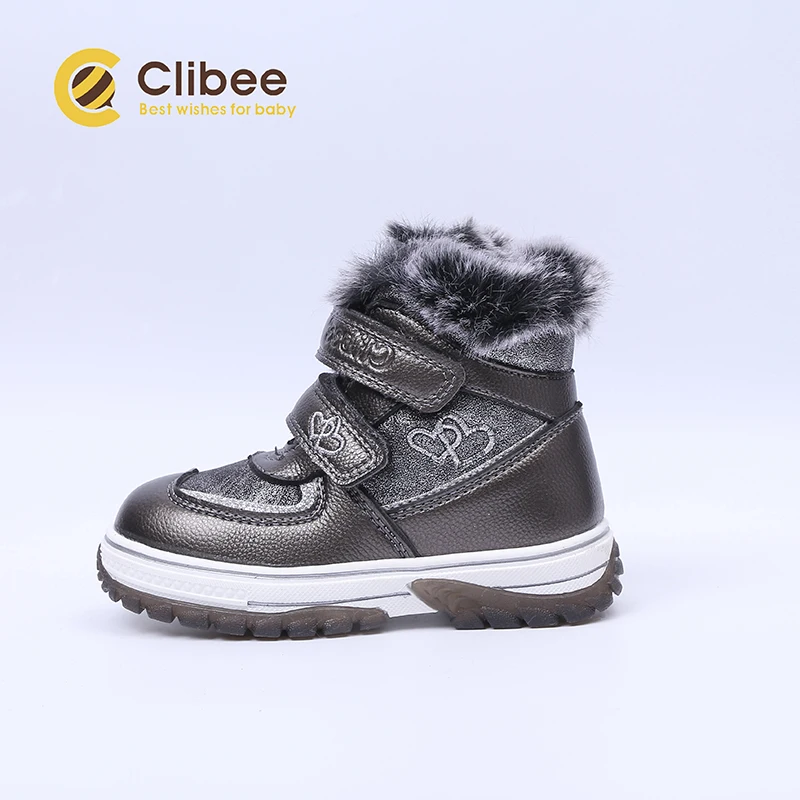 Детские теплые зимние ботинки CLIBEE для мальчиков и девочек повседневные