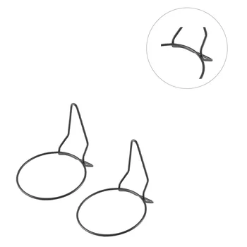 

2pcs Flower Hanging Rack Iron Art Flower Rack Hanging Pot Stand Flowerpot Bracket with Hanger for Home Indoor Outdoor (Black 15c