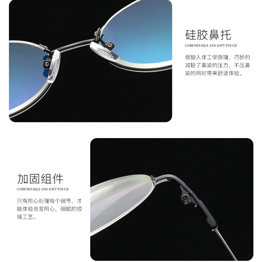 NOMANOV овальные супер эластичные очки для чтения с полуободком и защитой от blu Light+ 0,75+ 1,5+ 1,75+ 2+ 2,25+ 2,5+ 2,75+ до+ 4