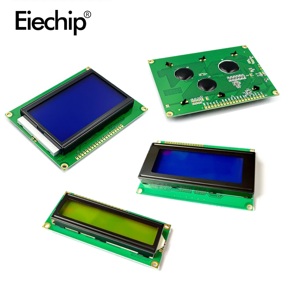 ЖК-модуль 16x2 IIC/I2C PCF8574 ЖК-экран 1602 2004 12864 ЖК-синий/зеленый экран с черной подсветкой