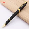 Baoer 388 Black silver Business office Medium Nib Fountain Pen Gold Sword Hook Trim New ► Photo 3/6