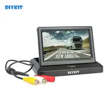 DIYKIT 800 x 480 5" Foldable TFT LCD HD Monitor Car Reverse Rear View Car Monitor for Camera DVD VCR