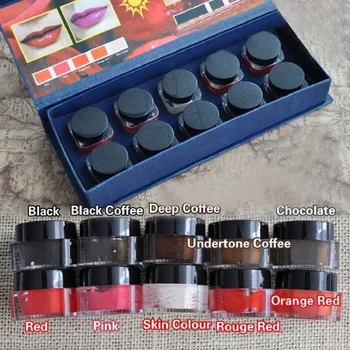

2017 HOT 10pcs Microblading Pigment Permanent Makeup Eyebrow Lip Tattoo Ink High-graded
