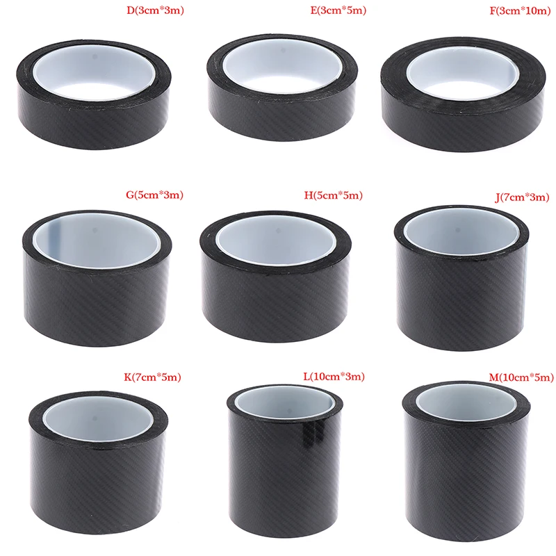 Nano Carbon Fiber Car DIY Paste Protector Strip Anti Waterproof Protection Film