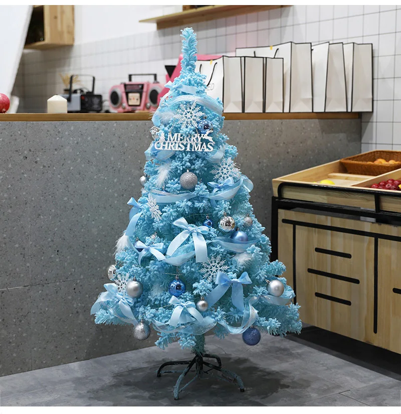 Романтические синие украшения для рождественской елки, аксессуары для дома, новогодний фестиваль, вечерние реквизиты, ручной работы, Санта-дерево, детские игрушки